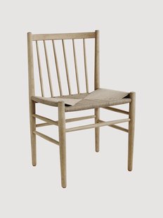 Handgeweven eikenhouten stoel J80