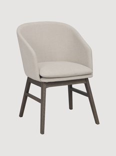 Gestoffeerde armstoelen Windham met eikenhouten poten, 2-delig