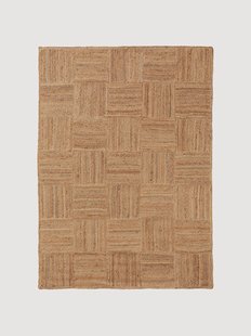 Handgeweven juten vloerkleed Jutta