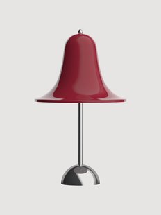 Kleine draagbare dimbare LED-tafellamp Pantop, Design Verner Panton