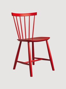 Handgemaakte eetstoel J46 van beukenhout