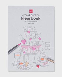 HEMA Kleurboek A4 eten en drinken