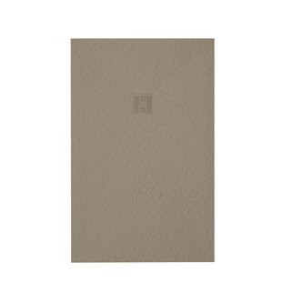 ZEZA Grade douchevloer - 90x150cm - antislip - antibacterieel - mineraalmarmer - rechthoek - mat cream (taupe) 400000000000019581