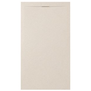 Zenon Essenza Minimal douchevloer - 100x90cm - antislip - antibacterieel - mineraalmarmer - rechthoek - Vertigo cream (beige) 400000000000044955