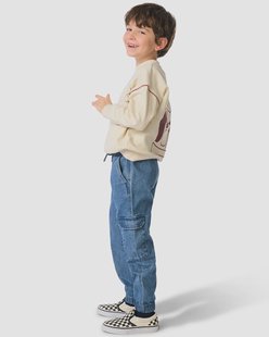 HEMA Kinderbroek cargo regular fit middenblauw (middenblauw)