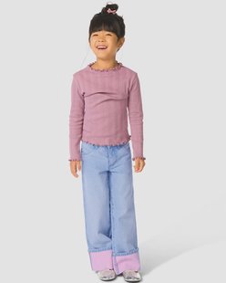 HEMA Kinderbroek straight fit paars (paars)