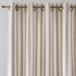 Katoenen gordijn met oogjes Ramla