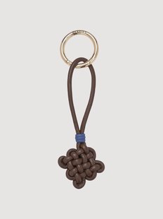 Leren sleutelhanger Coco bruin
