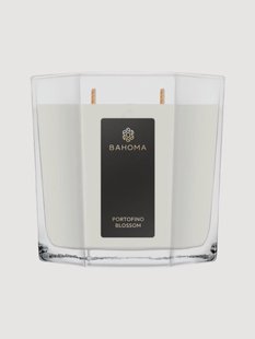 Met de hand gegoten 2-lonts geurkaars Portofino Blossom (oranjebloesem, fresia)