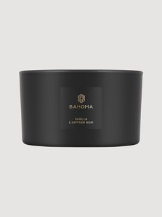 Handgegoten 3-lonts geurkaars Luxy (vanille, saffraan)