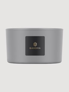 Handgegoten 3-lonts geurkaars Ash (zeezout &amp; droog hout)