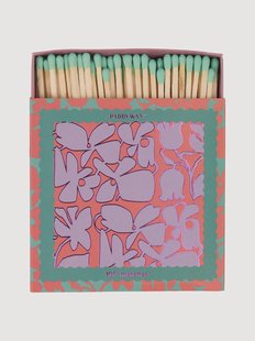 Jumbo luciferdoosjes Abstract Floral, 100 lucifers, 2-delig