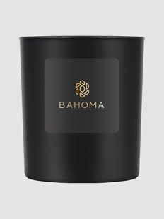 Met de hand gegoten grote kaars Obsidian (zwarte vijg)