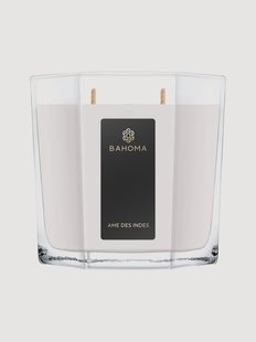 Met de hand gegoten XL-kaars Ame des Indes (bergamot, jasmine, musk)
