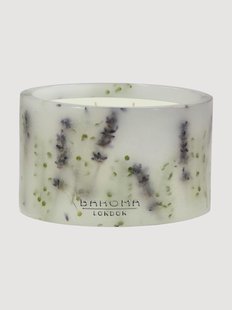 Handgegoten 3-lonts geurkaars Botanica (lavendel, cederhout)