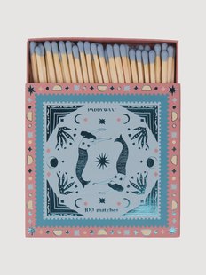 Jumbo luciferdoosjes Mermaids, 100 lucifers, 2-delig