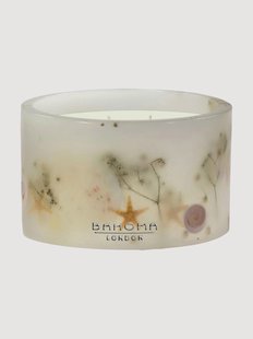 Handgegoten 3-lonts geurkaars Botanica (zand &amp; zee)