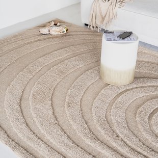 By-Boo Vloerkleed 'Maze' 200 x 300cm, kleur Beige