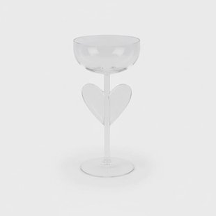 Lepelclub - Chamapgne Coupe - Hart - Transparant