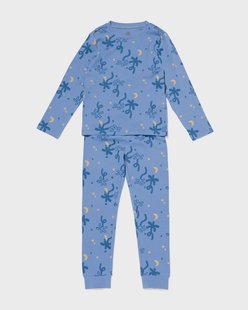 HEMA Kinderpyjama rib palmen blauw (blauw)