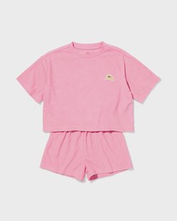 HEMA Kindershortama badstof croissant roze (roze)