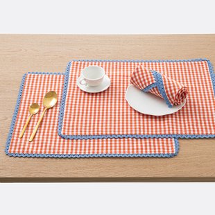 Set van 2 placemats in katoen/linnen Trattoria