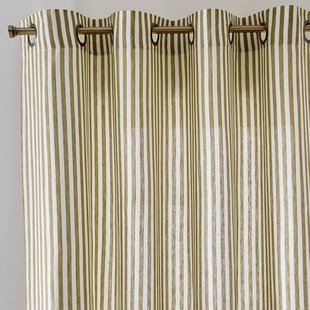 Gordijn in katoen/linnen, oogjes, Cottage