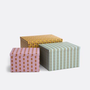 Set van 3 nestdozen met deksels, Asti