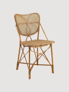 Handgeweven rotan eetkamerstoel Colony