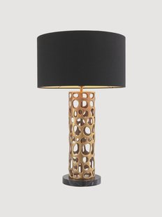 Handgemaakte tafellamp Dix op marmeren voet