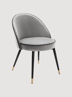 Fluwelen eetkamerstoelen Cooper, 2-delig