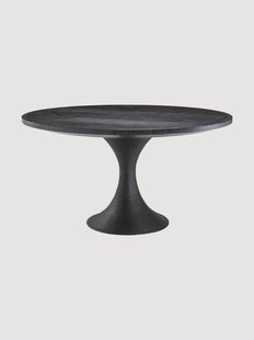 Ronde eettafel Melchior met houten tafelblad