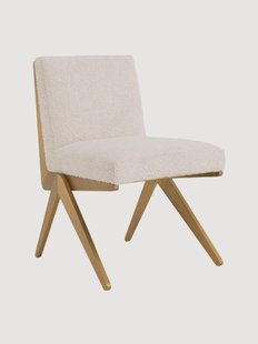 Boucl&eacute; eetkamerstoel Fico