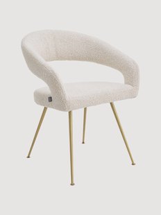 Boucl&eacute; eetkamerstoel Bravo