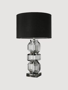Handgemaakte tafellamp Mornington van kristalglas