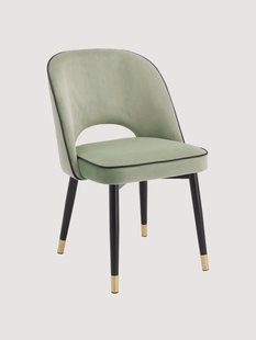 Handgemaakte fluwelen stoelen Cliff met vulling, 2-delig