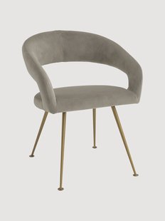 Fluwelen eetkamerstoel Bravo