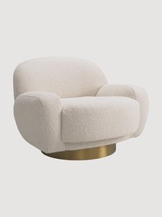 Boucl&eacute; draaistoel Udine