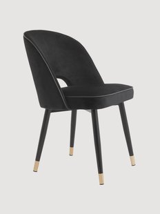 Fluwelen eetkamerstoelen, 2-delig