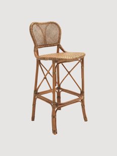 Handgeweven rotan barkruk Colony