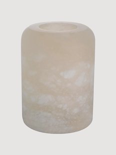Handgemaakte waxinelichthouder Intense van albast