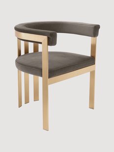 Fluwelen eetkamerstoel Clubhouse