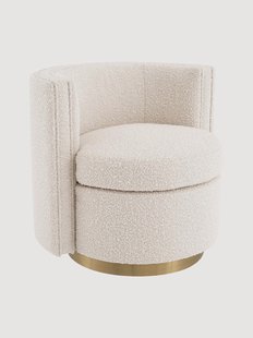 Boucl&eacute; draaistoel Amanda