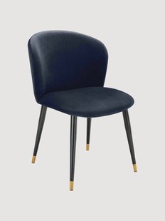 Handgemaakte fluwelen eetkamerstoel Volante