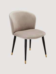 Fluwelen eetkamerstoel Volante