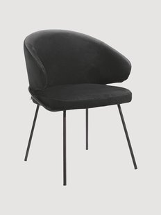 Fluwelen eetkamerstoel Kinley