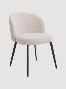 Boucl&eacute; eetstoelen Lloyd, 2-delig