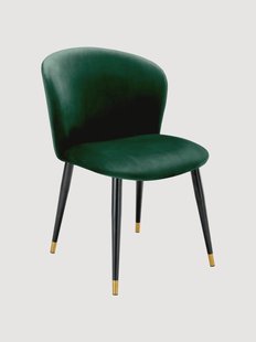 Handgemaakte fluwelen stoel Volante met bekleding