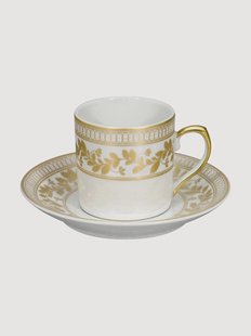 Porseleinen espressokopje Anna met schoteltje