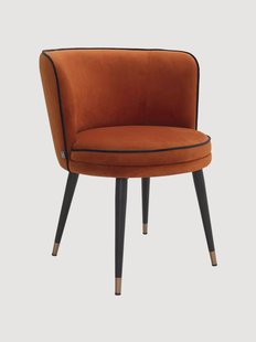 Fluwelen eetkamerstoel Grenada